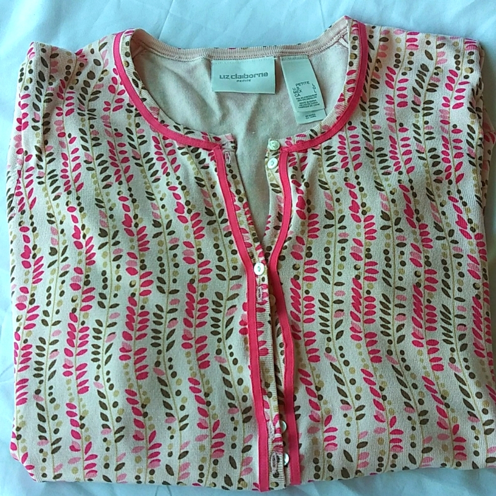 Liz Claiborne Sweater Petite Large